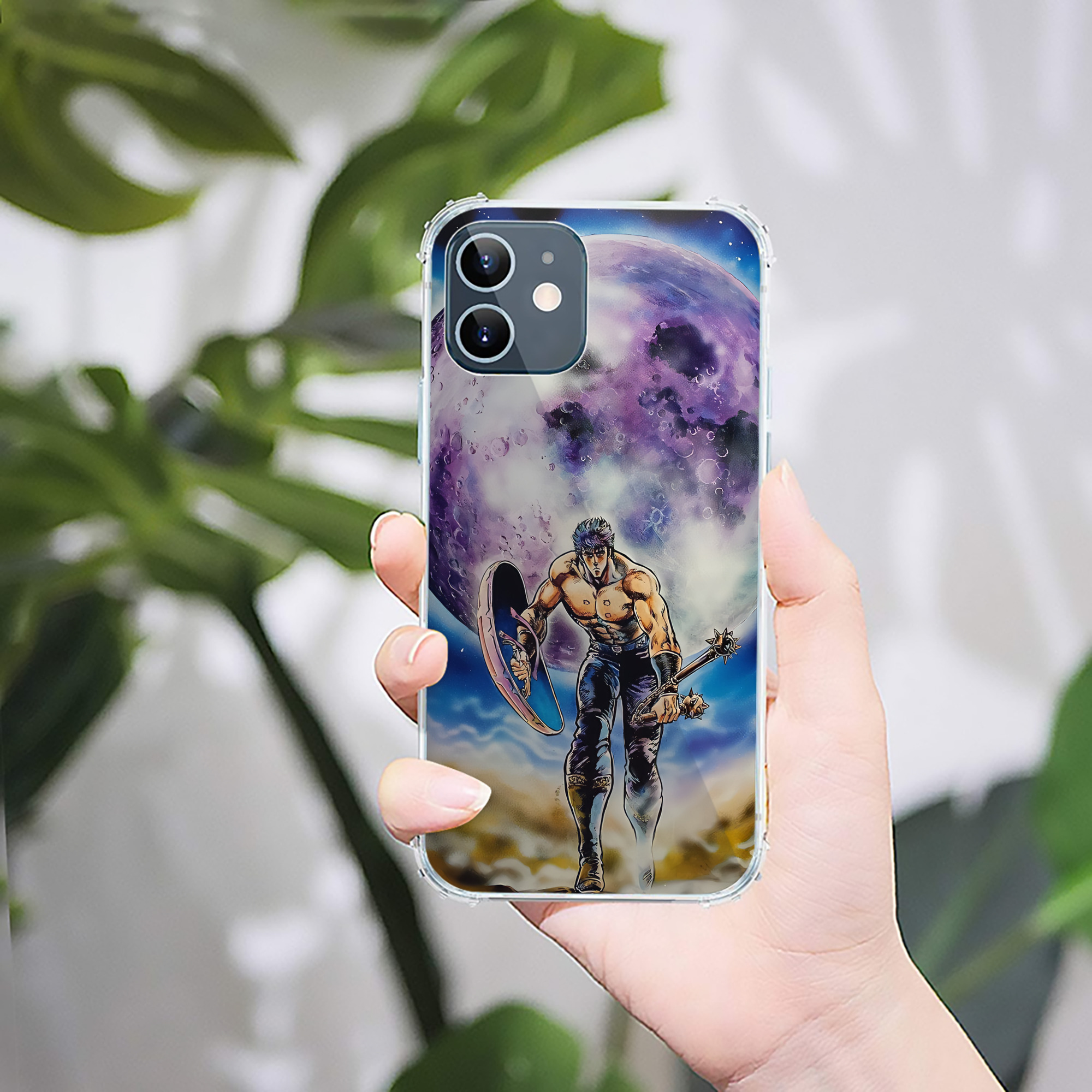 （画像用） 北斗の拳 Fist of the North Star 【iPhone 12シリーズ対応】透明スマホケース（クリアソフトケース）